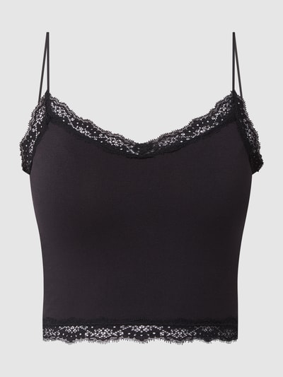 Only Crop Top im Lingerie-Look  Black 2