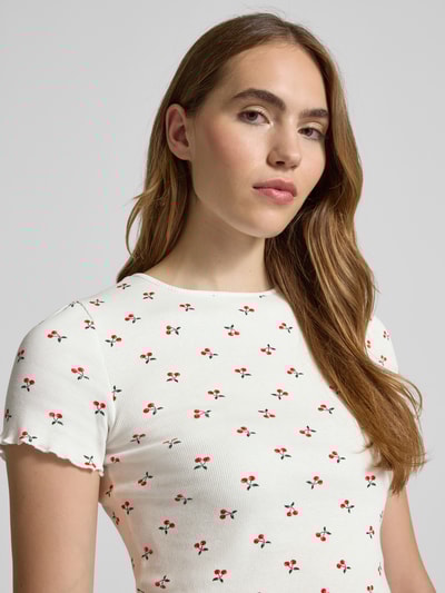 Vero Moda Regular fit T-shirt van katoenmix, model 'HARRY' Wit - 3