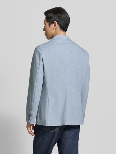 Pierre Cardin Slim Fit 2-Knopf-Sakko mit Strukturmuster Hellblau 5