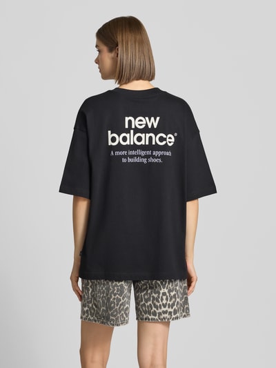 New Balance Relaxed Fit T-Shirt mit Label-Print Modell 'INTELLIGENT' Black 5