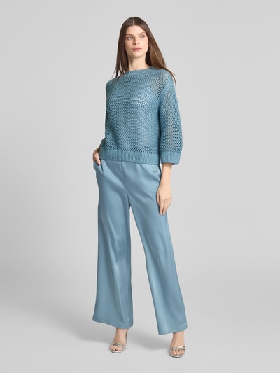 Zero Strickpullover mit Rundhalsausschnitt Bleu 1