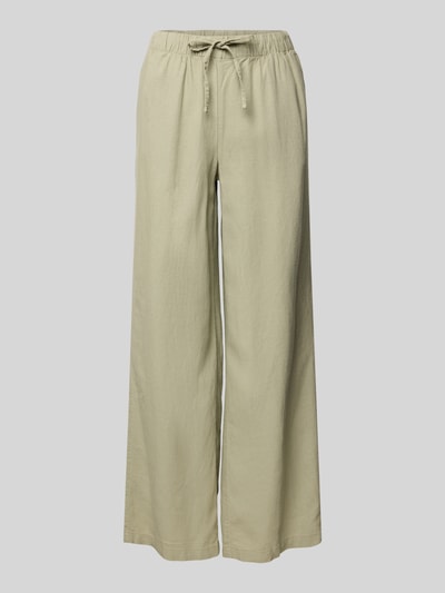 Only Weite Hose aus Viskose-Leinen-Mix Modell 'CARO' Oliv 2
