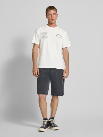 Tommy Jeans T-shirt o kroju regular fit z czystej bawełny Złamany biały 1