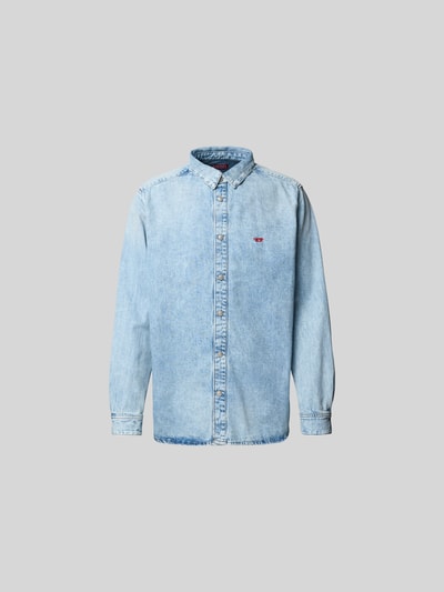 Diesel Jeanshemd mit Druckknopfleiste Hellblau 2