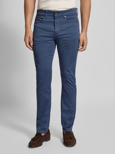 BOSS Slim Fit Hose aus Baumwoll-Mix Modell 'DELAWARE' Jeansblau 4