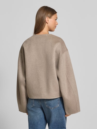 IVY OAK Relaxed Fit Jacke aus reiner Wolle Modell 'Jeneva' Beige 5
