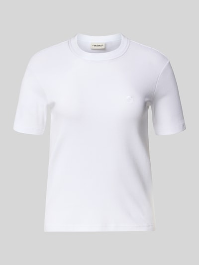 Carhartt Work In Progress T-Shirt mit Label-Stitching Weiss 2