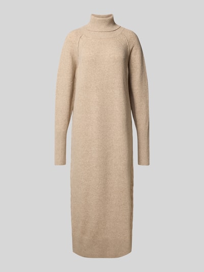 ICHI Midikleid mit gerippten Abschlüssen Modell 'DASILA' Beige 2