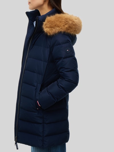 Tommy Hilfiger Steppmantel mit Teddyfell-Kapuze Modell 'TYRA' Marine 3