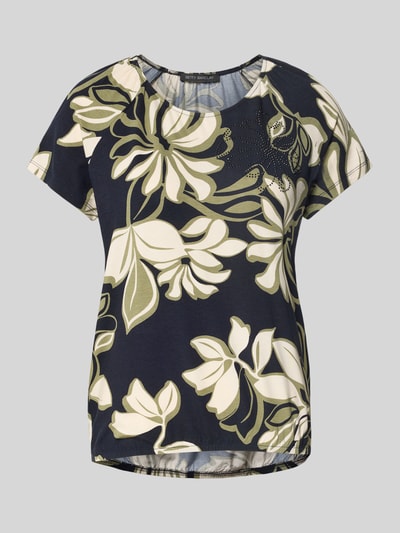 Betty Barclay T-shirt z okrągłym dekoltem i obszyciem ozdobnymi kamieniami Granatowy 2