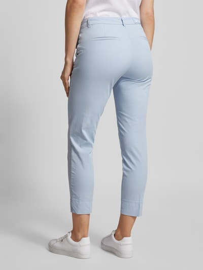 Cambio Spodnie materiałowe o kroju regular fit z kieszenią z wypustką model ‘Stella’ Błękitny 5