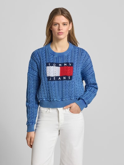 Tommy Jeans Regular Fit Pullover aus reiner Baumwolle Blau 4