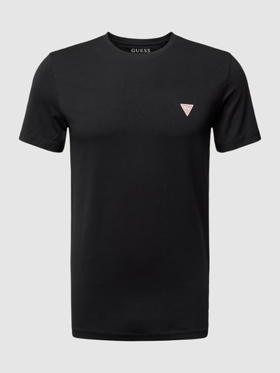 GUESS T-Shirt mit Logo-Detail Modell 'JOE' Black 2