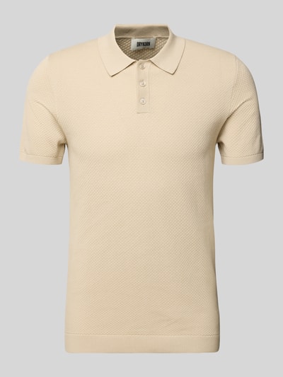 Drykorn Slim fit poloshirt met structuurmotief, model 'TRITON' Beige - 2