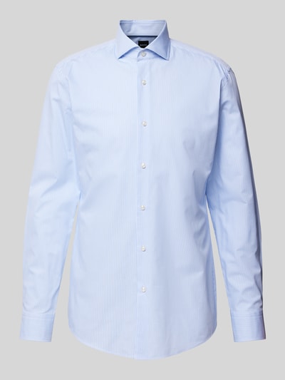 BOSS Slim Fit Business-Hemd mit Streifenmuster Bleu 2