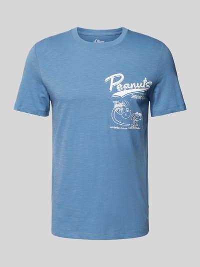 s.Oliver RED LABEL Regular fit T-shirt met Peanuts-print Bleu - 2