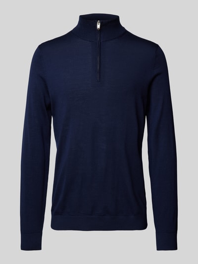 SELECTED HOMME Gebreide pullover met schipperskraag, model 'TRAY' Donkerblauw - 2