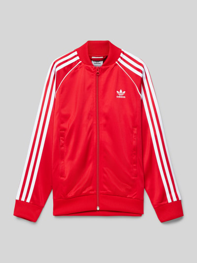 adidas Originals Sweatjack met labelstitching Rood - 1