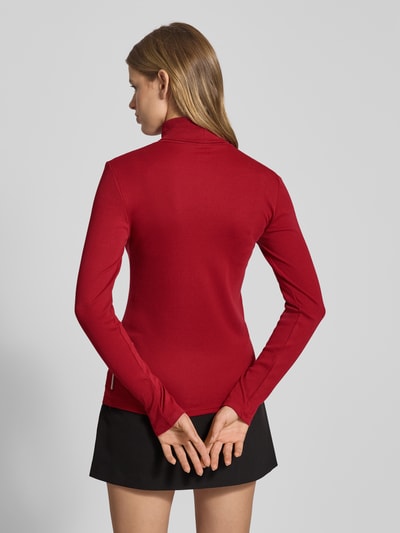 Marc O'Polo Denim Slim Fit Rollkragenpullover aus Baumwoll-Mix Rot 5