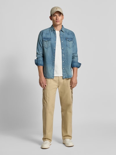 Polo Ralph Lauren Regular Fit Jeanshemd mit Kentkragen Modell 'Icon' Blau 1