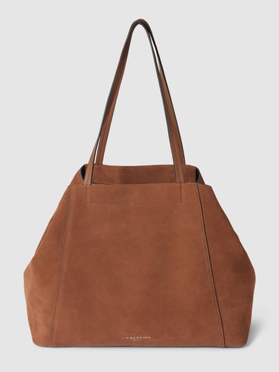 LIEBESKIND BERLIN Torba shopper z napisem z logo model ‘CHUDY’ Camel 2