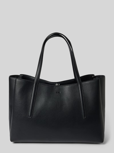 BOSS Shopper in leerlook model 'ANETT NEW L TOTE' Zwart - 4