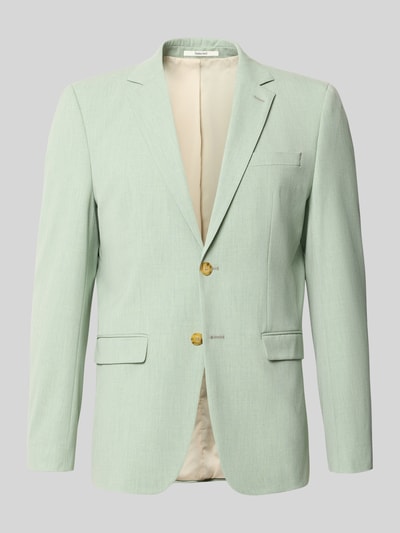 Produktfoto, mintgrünes Slim Fit Sakko mit Viskose-Anteil Modell 'LIAM' von Selected Homme, glatte Textur, Herren Sakko