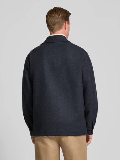 Forét Jacke aus Woll-Mix mit Umlegekragen und Knopfleiste Dunkelgrau 5