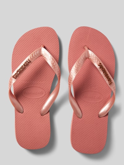 Productfoto, Flip Flops met logodetail van Havaianas, afgeronde pasvorm, open hiel, teenslippers, hakhoogte maat 39/40: 1 cm, dames