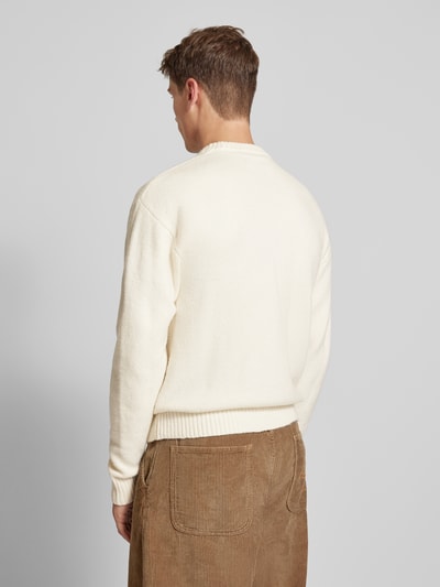 Jack & Jones Strickpullover mit gerippten Abschlüssen Modell 'OLLIE' Offwhite 5