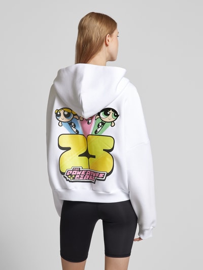 Review Powerpuff Girls x REVIEW - Oversized Sweatjacke mit Reißverschluss Weiss 5