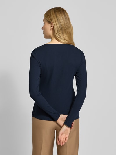 Lauren Ralph Lauren Longsleeve in Ripp-Optik Modell 'CHITRA' Dunkelblau 5