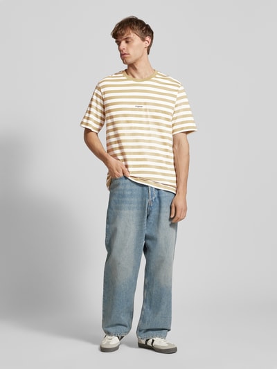 Jack & Jones T-Shirt mit Label-Print Modell 'VESTERBRO' Oliv 1