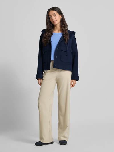 Weekend Max Mara Regular fit jack met capuchon van wolmix, model 'GARY' Marineblauw - 1