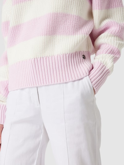 Better Rich Gebreide pullover met streepmotief Roze - 3