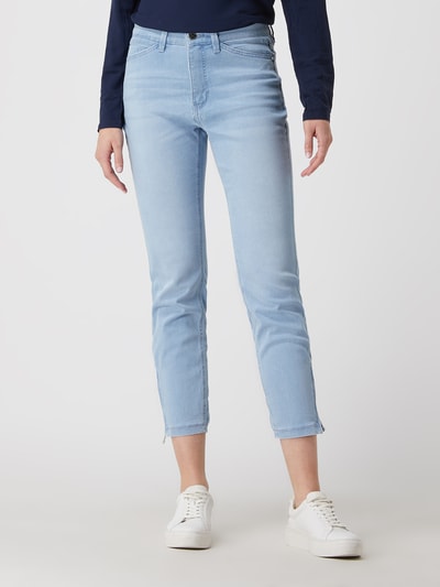 MAC Straight fit jeans met stretch, model 'Dream Chic' Lichtblauw - 4