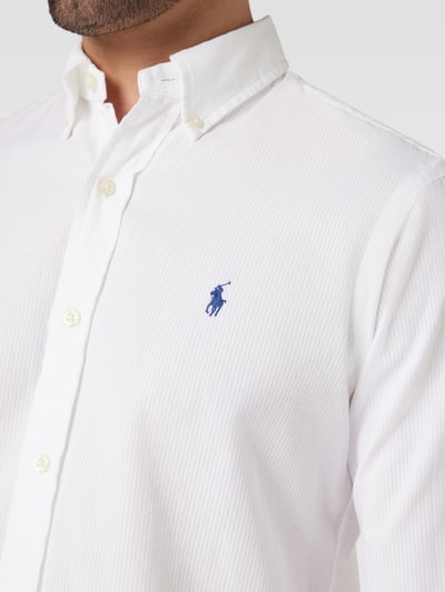 Polo Ralph Lauren Freizeithemd mit Button-Down-Kragen Weiss 3