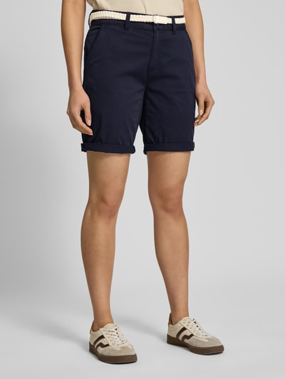 s.Oliver RED LABEL Regular Fit Chinoshorts mit geflochtenem Gürtel Marine 4