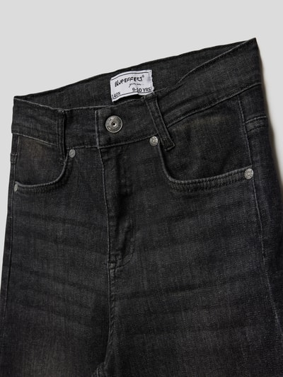 Blue Effect Jeans mit Label-Patch Black 2