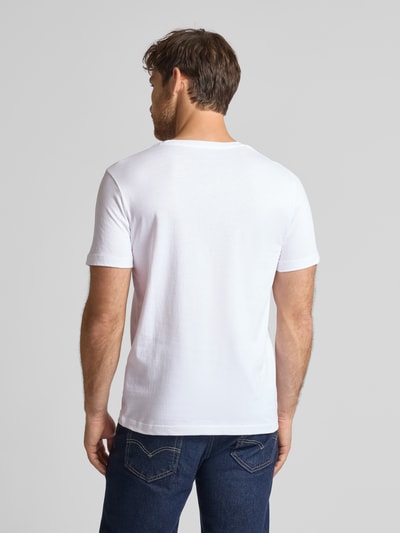 SELECTED HOMME Regular fit T-shirt van puur katoen in een set van 3 stuks Wit - 5