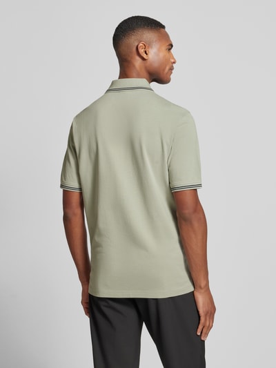 bugatti Regular fit poloshirt met labeldetail Mintgroen - 5