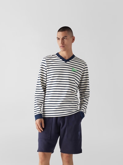 Kenzo Longsleeve mit Streifenmuster Dunkelblau 4