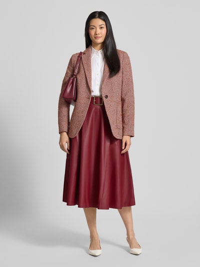 GUIDO MARIA KRETSCHMER WOMAN Midirok met riem, model 'Sally' Donkerrood - 1