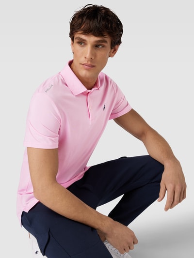 Polo Ralph Lauren Tailored Fit Poloshirt mit Label-Stitching Pink 3