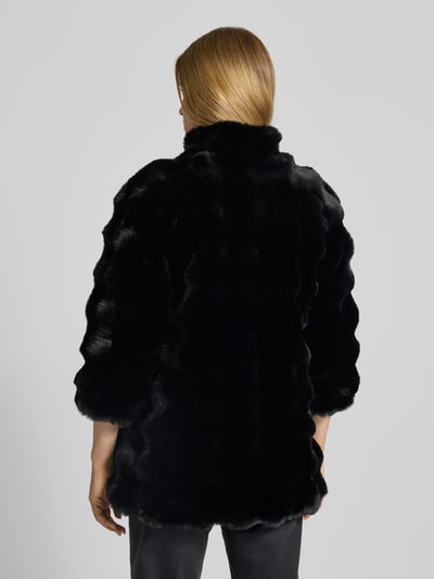 ARMANI EXCHANGE Lange jas van imitatiebont met opstaande kraag Zwart - 5