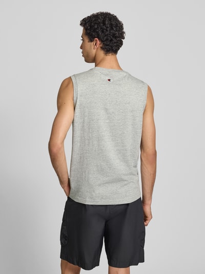 Champion Top mit Label-Stitching und Rundhalsausschnitt Hellgrau Melange 5