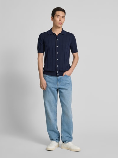 GRAN SASSO Vest met knoopsluiting Marineblauw - 1