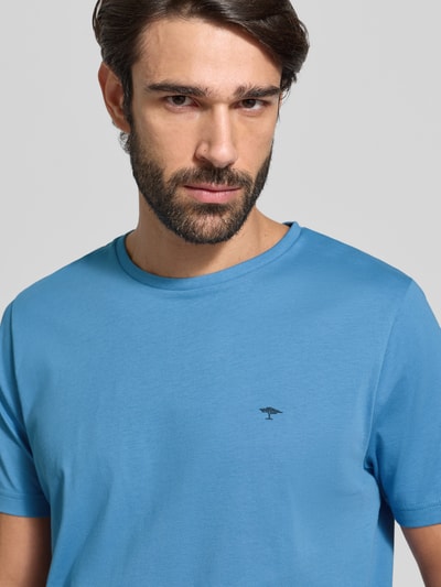 Fynch-Hatton T-shirt met logoprint Jeansblauw - 3