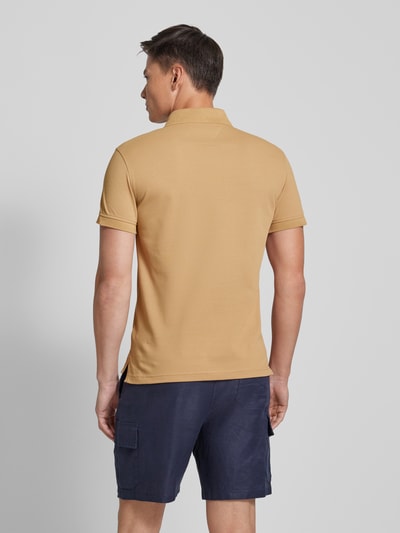 Tommy Hilfiger Koszulka polo o kroju slim fit z wyhaftowanym logo Khaki 5