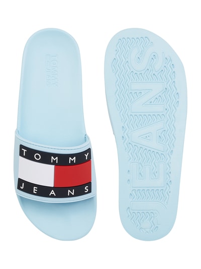 Tommy Jeans Slides mit Logo-Print  Hellblau 5